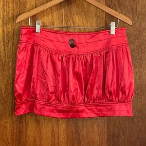 Cache Red Mini Skirt